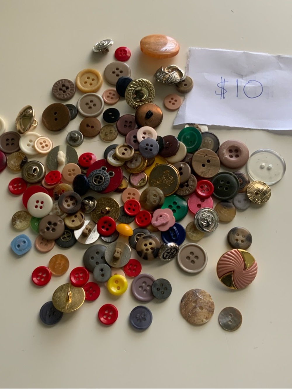 Mixed Assortment of Colorfull Buttons